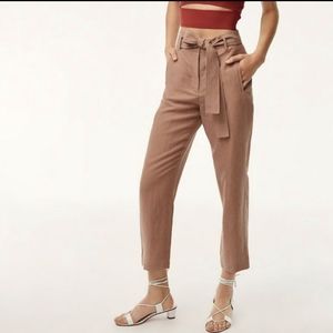 Linen jallade pants Nutmeg